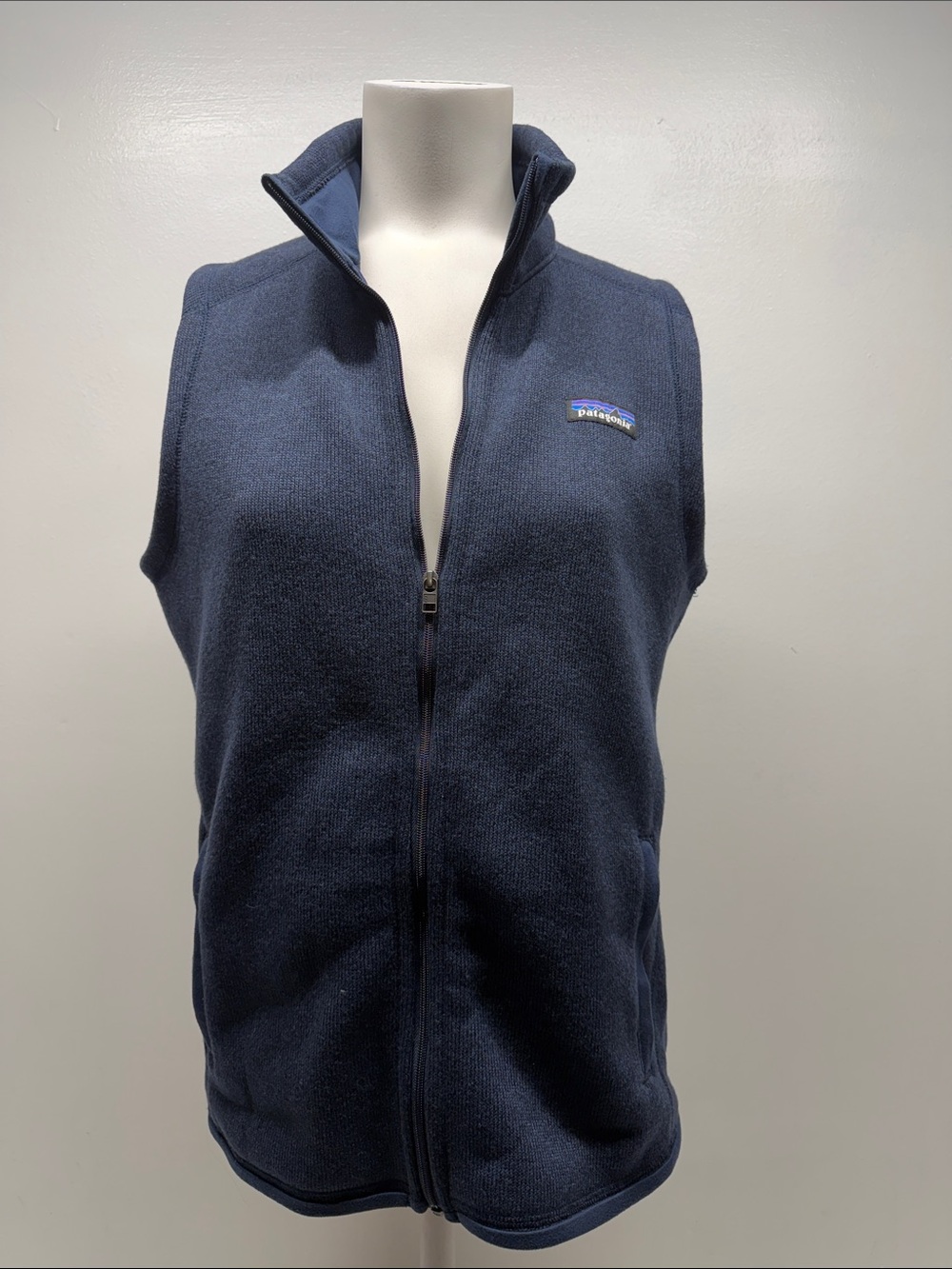 Patagonia Better Sweater Fleece Vest Sleeveless Full Zip Collared Blue Medium
